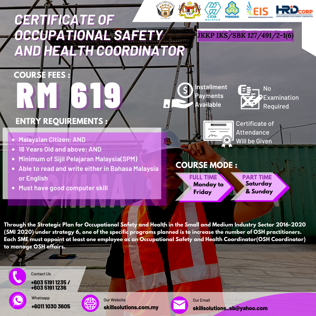 safety and health coordinator course